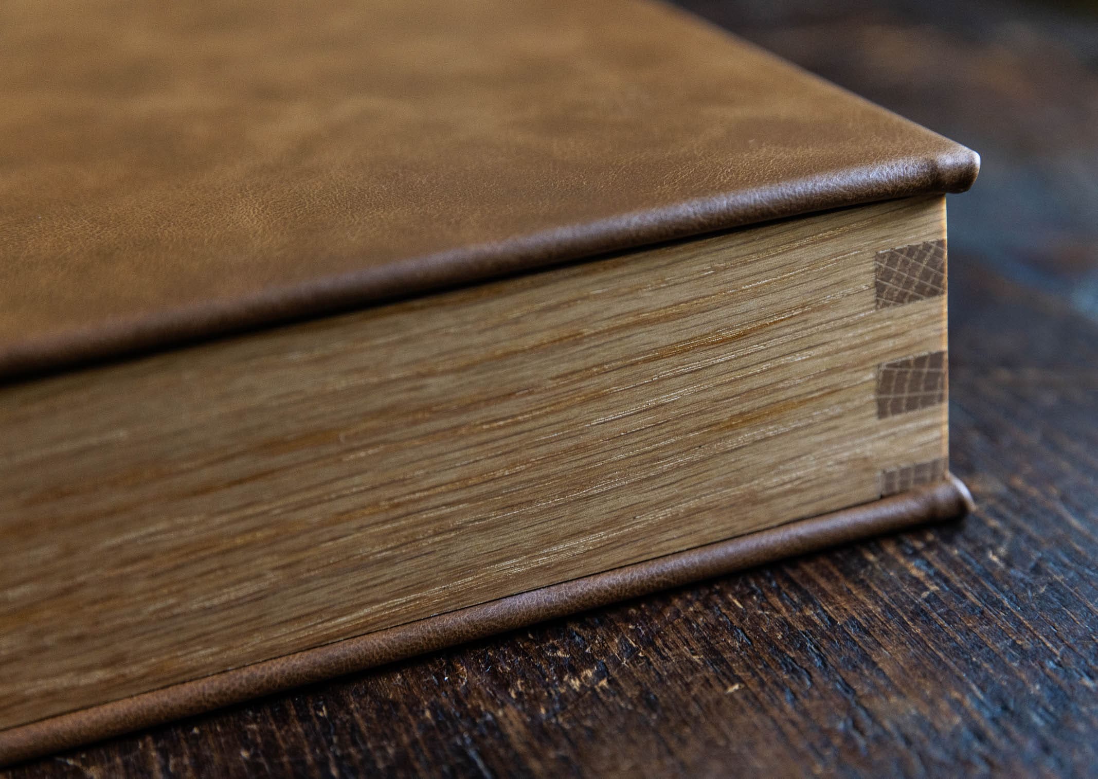 Wedding album designed by Philadelphia wedding photographer